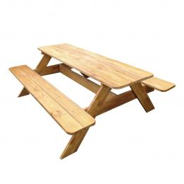 Zahradní dřevěná sestava - stůl a  lavice