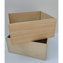 Dřevěná bedýnka 31 x 37,5 x 17,5 cm